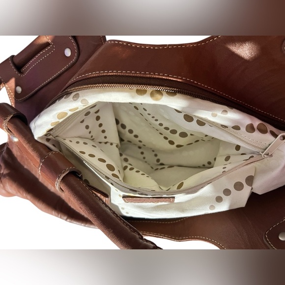 Clark’s England Soft Brown Leather Hobo Handbag/Shoulder Bag - Picture 15 of 16